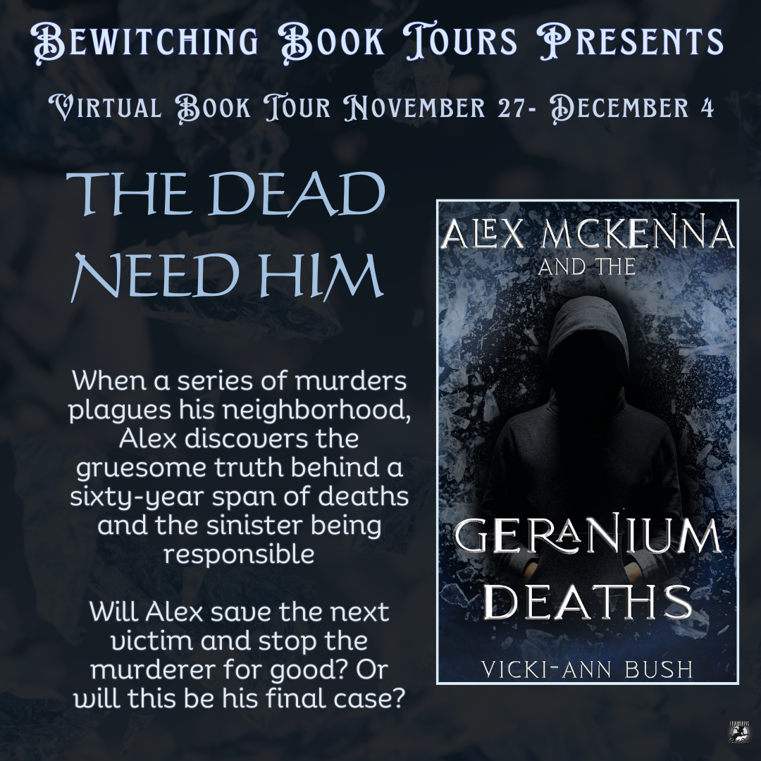 Alex McKenna and the Geranium Deaths Book Tour