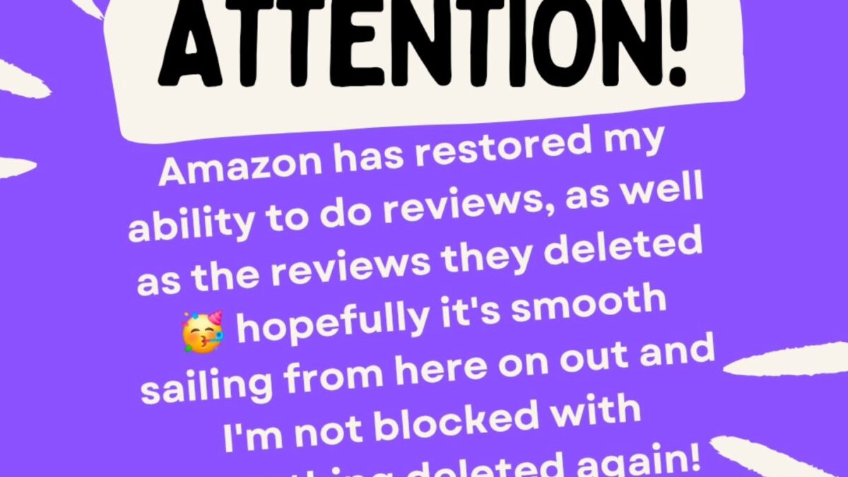 Important Announcement Re: Reviews (Update)